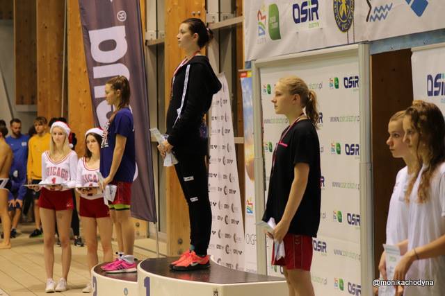 Weronika Latala na podium