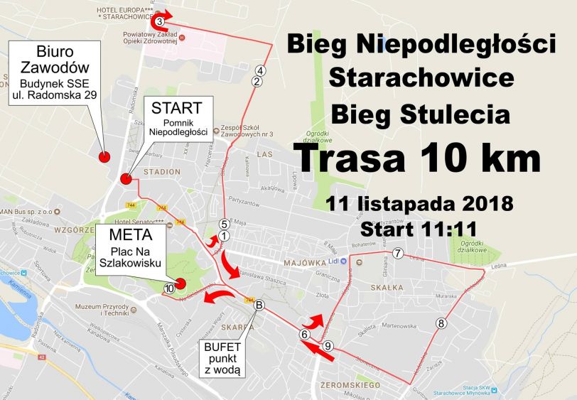 trasa 10 km